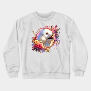 Bichon Frise Joyful Mothers Day Dog Mom Gift Crewneck Sweatshirt